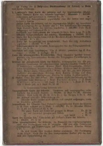 Generalkarte der SCHWEIZ nach Dufour's topographischer Karte Blatt 2,1867