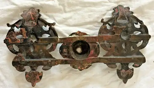 Konvolut von 8 antiken Metallteilen aus Messing Bronze Kupfer für Bastler