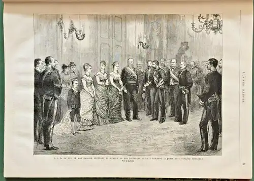 L'UNIVERS ILLUSTRE 1878 Band 1 - Januar bis Juni 1878, gebundene Zeitschrift