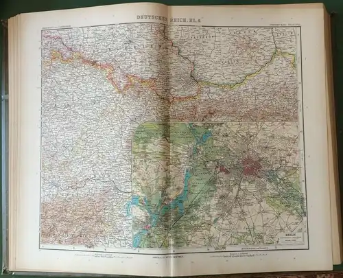 STIELERS HAND-ATLAS -100 Karten in Kupferstichen mit 162 Nebenkarten