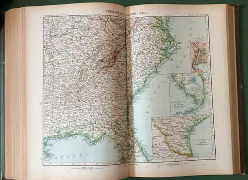 STIELERS HAND-ATLAS -100 Karten in Kupferstichen mit 162 Nebenkarten