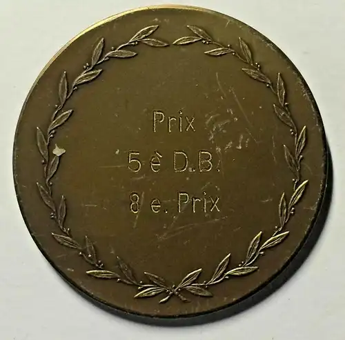 Runde Bronzeplakette mit Pferdekopf