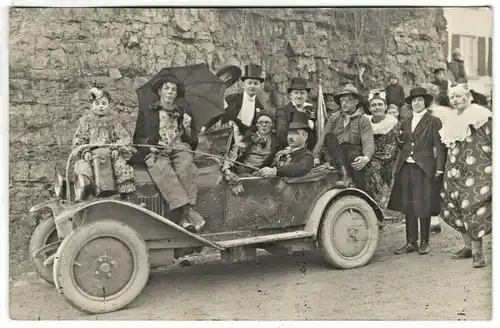 Uraltes Photo Fasching Karneval, ca. 1910