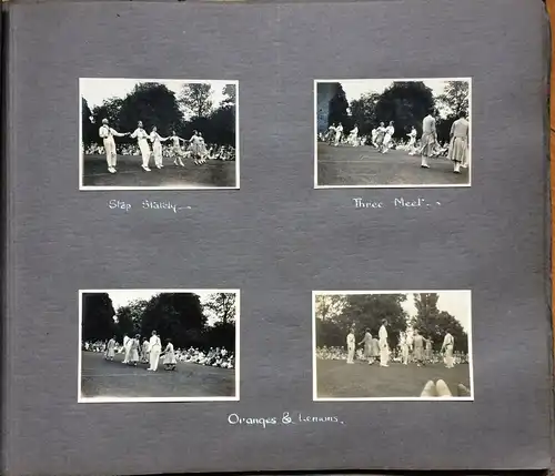 Photoalbum mit 96 Photos und Ansichtskarten Cambridge 1926