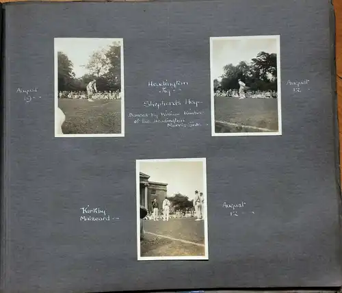 Photoalbum mit 96 Photos und Ansichtskarten Cambridge 1926