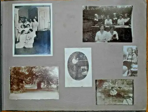 Sehr altes Photoalbum mit 83 Photos aus den Jahren 1913-1917