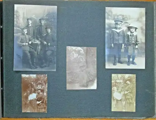 Sehr altes Photoalbum mit 83 Photos aus den Jahren 1913-1917