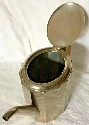 Dreiteiliges Kaffee-Service aus Metall von WMF, wohl 1920er Jahre