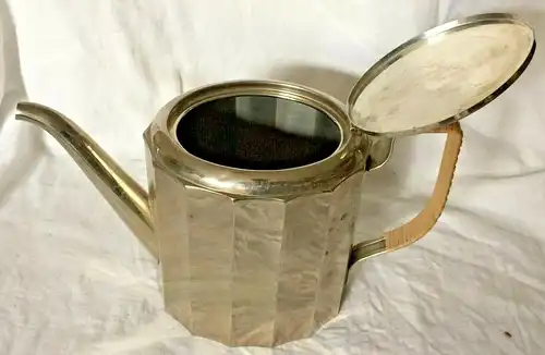 Dreiteiliges Kaffee-Service aus Metall von WMF, wohl 1920er Jahre