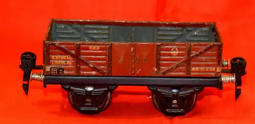 Märklin Spur 0 Güterwagen, Hochbordwagen,ca.1930