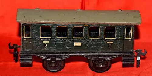 Blecheisenbahn Spur 0 -Personenwagen 2041 , wohl um 1930