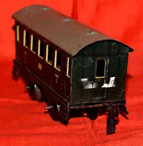  Blecheisenbahn Spur 0 -Personenwagen 2041 , wohl um 1930