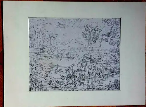 Original-Lithographie von Johann Carl Koch (1806-1900)