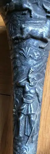 Posthorn aus Metall, wohl Anfang 20. Jahrhundert, Deko-Ware nicht funktionsfähig