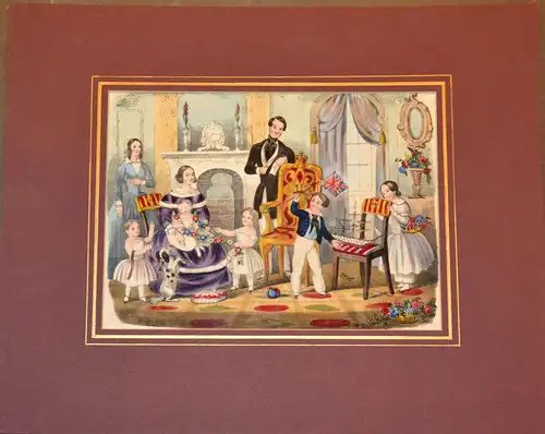 Lithografie,The royal children in the nursery, Dean& Son Threadneedle,ca. 1850