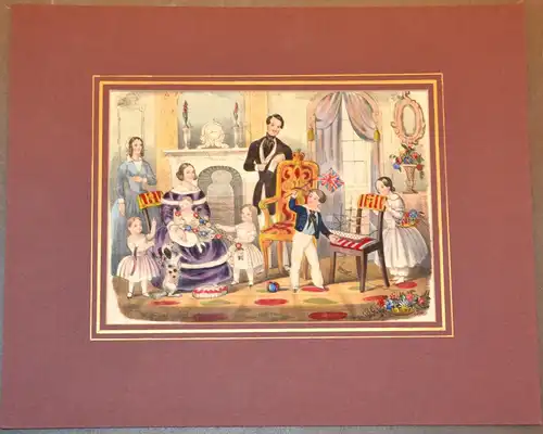 Lithografie,The royal children in the nursery, Dean& Son Threadneedle,ca. 1850