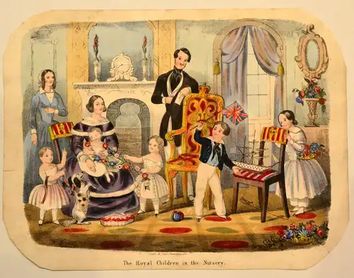 Lithografie,The royal children in the nursery, Dean& Son Threadneedle,ca. 1850