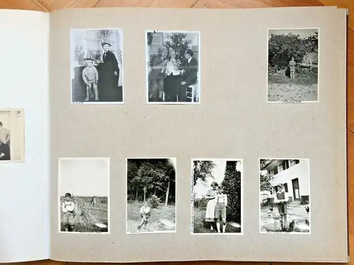 Photoalbum mit 227 vorwiegend Familienphotos aus den Jahren 1926 bis 1944