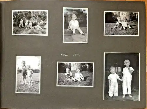 Art Deco-Photoalbum mit 172 vorwiegend Familienphotos aus den Jahren 1932 - 1936