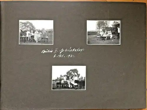 Art Deco-Photoalbum mit 172 vorwiegend Familienphotos aus den Jahren 1932 - 1936