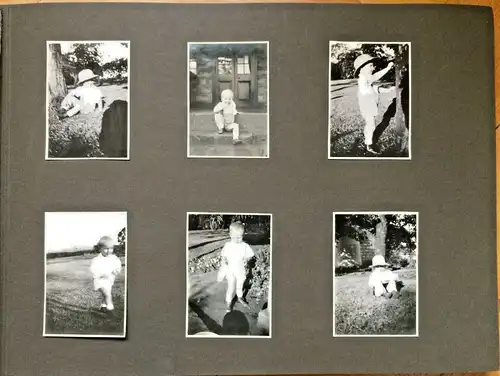 Art Deco-Photoalbum mit 172 vorwiegend Familienphotos aus den Jahren 1932 - 1936