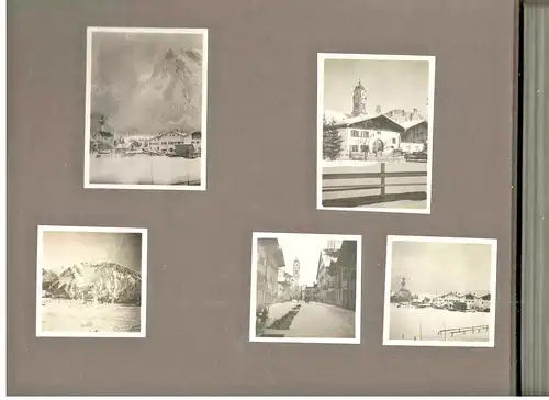Photoalbum mit 154 Photos aus einem Urlaub in Mittenwald 1929/1930
