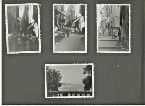 Photoalbum aus den 1930/1940er Jahren, Côte d’Azur, Mailand