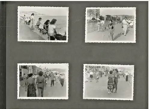 Photoalbum aus den 1930/1940er Jahren, Côte d’Azur, Mailand