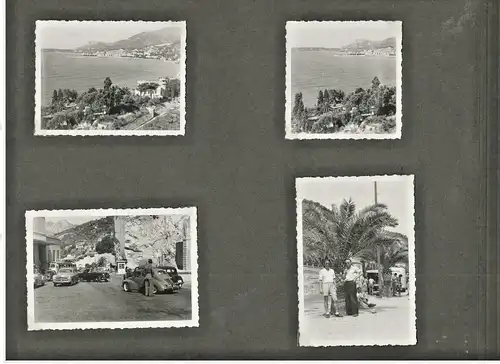 Photoalbum aus den 1930/1940er Jahren, Côte d’Azur, Mailand