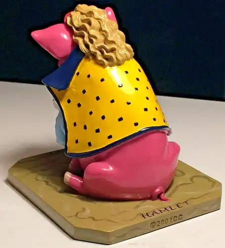 Deko-Figur Schwein „Hamlet“ auf Sockel
