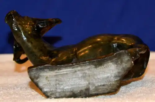 Wasserbüffel,Stier,grüner Stein,wohl Asien,Mitte 20. Jhdt.