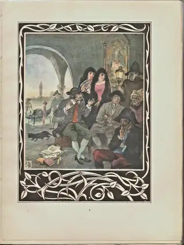 Franz Freiherr von Gaudy: VENEZIANISCHE NOVELLEN – wunderschönes Jugendstil-Buch