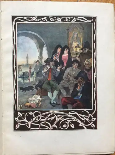 Franz Freiherr von Gaudy: VENEZIANISCHE NOVELLEN – wunderschönes Jugendstil-Buch