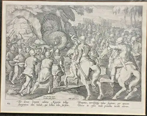 Kupferstich „Ter denos longum ...“ von Philipp und Cornelius Galle 1596