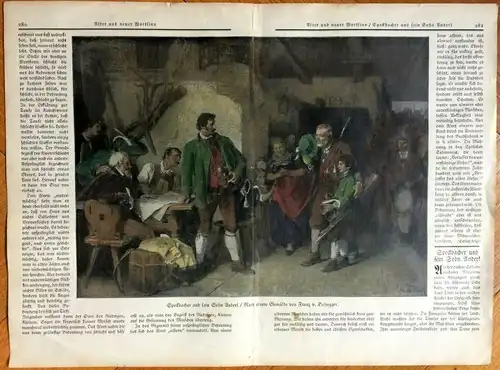 Colorierter Holzstich „Speckbacher und sein Sohn Anderl“ nach Franz Defregger