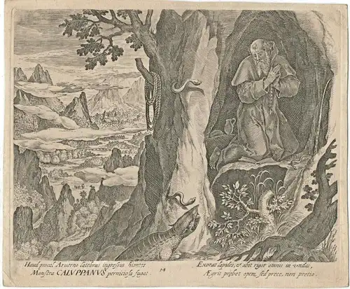 Kupferstich von Roelant Savery (?) nach Maarten de Vos, Ende 16. Jahrhundert