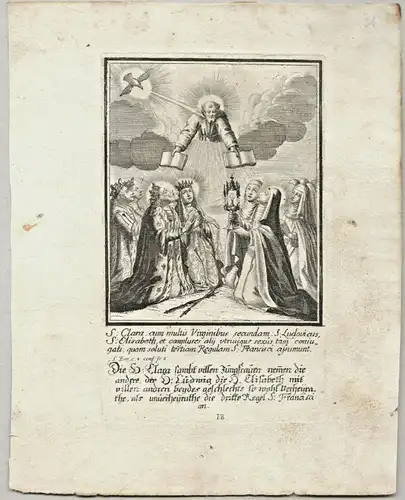 Kupferstich mit Motiv aus der Bibel, Ende 17., Anfang 18. Jahrhundert