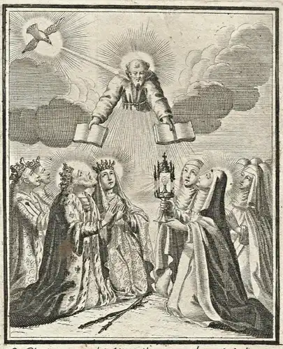 Kupferstich mit Motiv aus der Bibel, Ende 17., Anfang 18. Jahrhundert