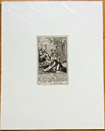 Kupferstich von Andreas Matthäus Wolffgang, Ende 17., Anfang 18. Jahrhundert