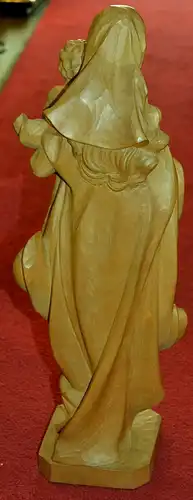 Skulptur,Holz,Mutter Gottes mit Kind,Gröden,vollplastisch Lindenholz geschnitzt