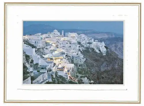 5 kleine Ansichten Griechische Inseln Drucke gerahmt 16,5 x 12 cm