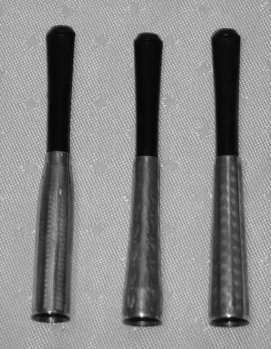 3 Zigarettenspitzen,835er Silber,ca 1920, ,L.= 7,5 cm