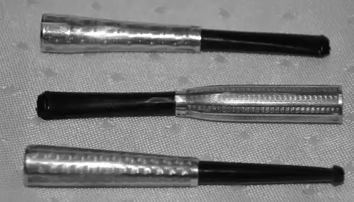 3 Zigarettenspitzen,835er Silber,ca 1920, ,L.= 7,5 cm