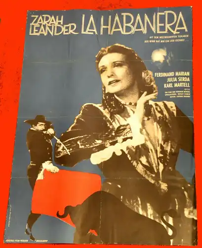 Filmplakat,La Habanera,Zarah Leander,1937