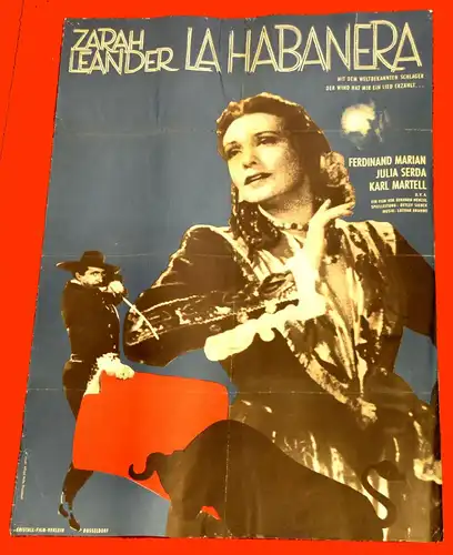 Filmplakat,La Habanera,Zarah Leander,1937