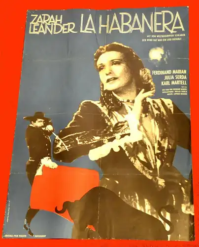 Filmplakat,La Habanera,Zarah Leander,1937