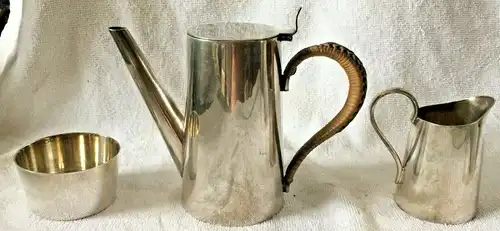 5-teiliges englisches Kaffee-Teeservice,Anfang 20. Jahrhundert, versilbert