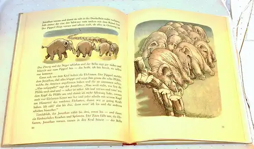 Buch,Schnipsel d.Elefantenfänger,Münchner Bilderbogenbücher,Braun&Schneider 1950