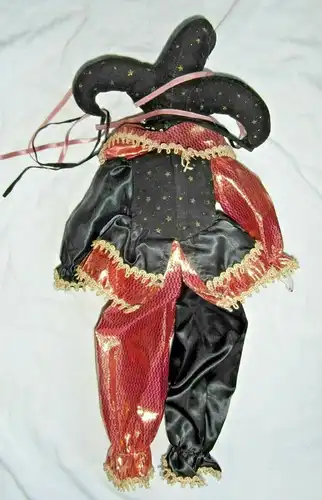 Harlekin - große Puppe / Dekofigur im venezianischen Stil
