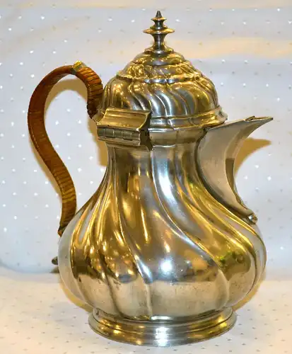 Zinnkanne,Kaffee/Tee, Kurtz u.Co. Stuttgart,ca 1850